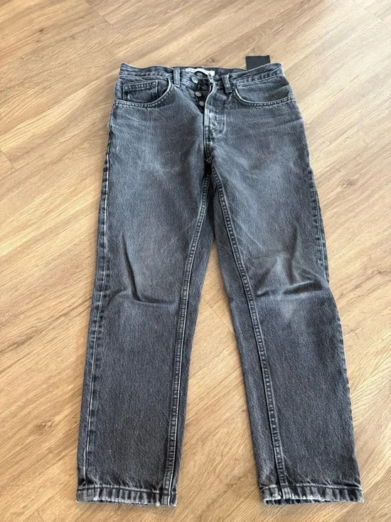 Zara - High-Rise Black Wash Women's Jeans - Picture 2 of 5